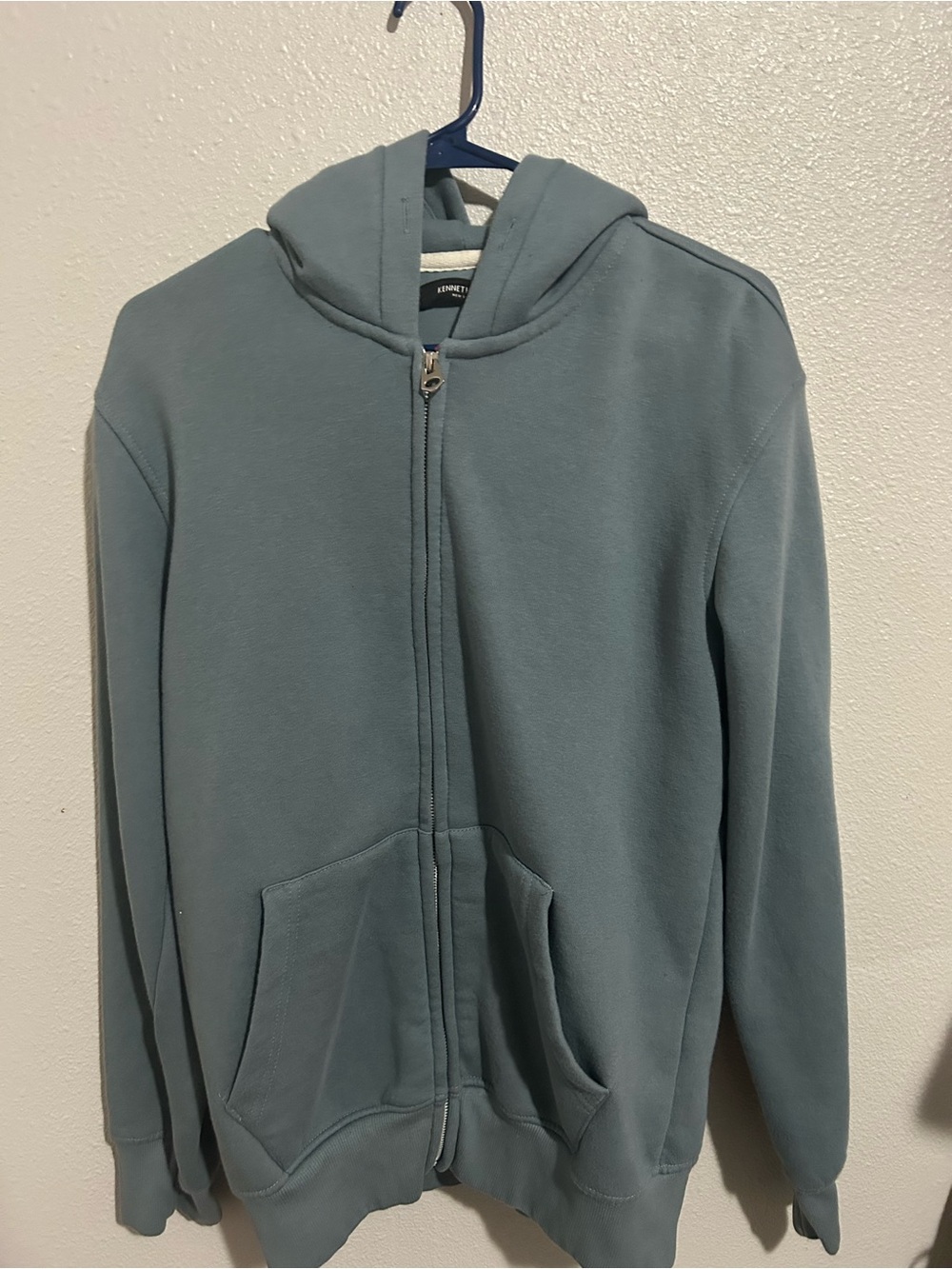 Kenneth Cole Full-Zip Hoodie in Dusty Sage